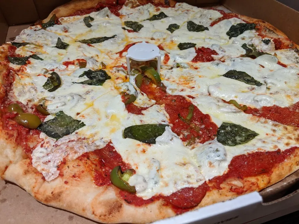Margarita Pizza with Pepperoni and Peppers